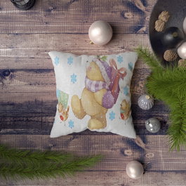 Aberto Design NYXMAS091 Funda de Cojín 43x43 cm 50% Poliéster 50% Algodón Impresión Digital